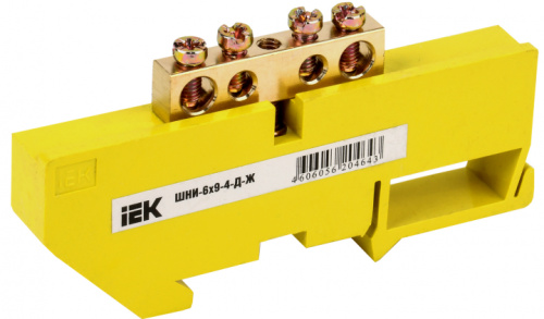 IEK Шина PE земля на DIN-изоляторах ШНИ-6х9-4-Д-Ж (YNN10-69-4D-K05) IEK Шина PE земля на DIN-изоляторах ШНИ-6х9-4-Д-Ж (YNN10-69-4D-K05)