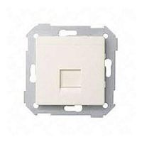 SIMON Адаптер на 1 RJ45 75542-30 шторка S82 слоновая кость (82008-31)