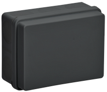 IEK Коробка распаячная двухкомпонентная КМ42441 для открытой проводки безгалогенная (HF) 150х110х70мм IP67 10 вводов черная  (UKO21-150-110-070-K02-66)