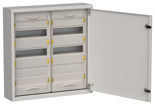 IEK TITAN 5 Корпус металлический ЩРн-72 (2х36) 585х570х140мм IP31 серый (одна дверь)  (TI5-50-N-2X036-31-7035)