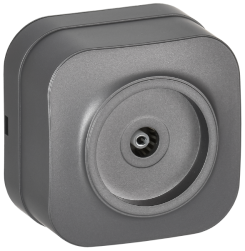 IEK GLORY Розетка для открытой установки TV РТВ20-ХСм сталь матовый  (EAH10-K46M)