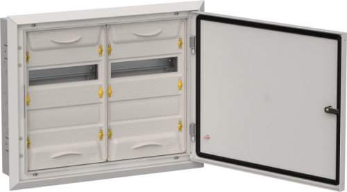 TITAN 5 Корпус металлический ЩРв-48 (2х24) 505х625х130мм IP31 серый (одна дверь) IEK