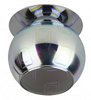 ЭРА Светильник  декор  3D квадрат G9,220V, 35W, серебро/мультиколор  (50/700)  (Б0032366)