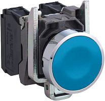 SCHNEIDER ELECTRIC Кнопка синяя без фиксации 22мм 1но (XB4BA61)
