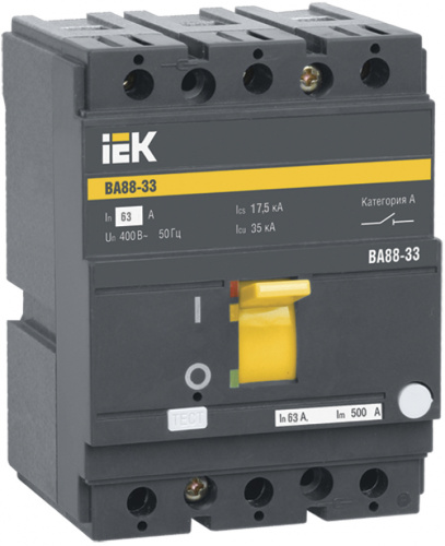 IEK Выключатель автоматический ВА88-33 3Р 63А 35кА  (SVA20-3-0063-R)