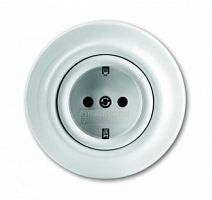 ABB Decento Розетка в сборе цвет альпийский белый 16А 250В SCHUKO (2011-0-6139)