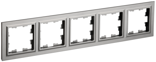BRITE Рамка 5-мест. РУ-5-БрС сталь IEK (BR-M52-K46) BRITE Рамка 5-мест. РУ-5-БрС сталь IEK (BR-M52-K46)