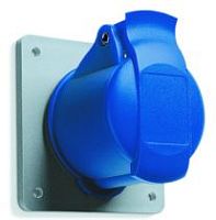 ABB Розетка кабельная 32А 2Р+E IР44 скрытая 250В прямой фланец CEWE  (232 RU6)  (2CMA193242R1000)