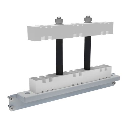 EKF Шинодержатель 3Р стационарный для горизонтальных  шин 5/10 мм  AVERES (ABSF3P)