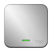 SCHNEIDER ELECTRIC Выключатель BLANCA одноклавишный наружный  (схема 1) с подсветкой 10A 250B алюминий (BLNVA101103)