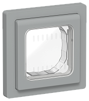 FLITE Рамка 1-местная IP55  серый (FI-M10-32-55-K03)
