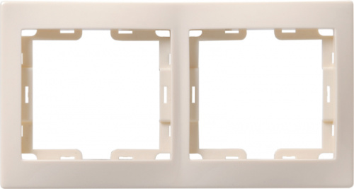 IEK Рамка РВ-2-ККм двухместная вертикальная Кварта кремовый (EMK21-K33-DM) IEK Рамка РВ-2-ККм двухместная вертикальная Кварта кремовый (EMK21-K33-DM)