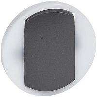 LEGRAND Celiane Лицевая панель выключателя/переключателя 067001/02/31/32 с контурной подсветкой графит (065204 )