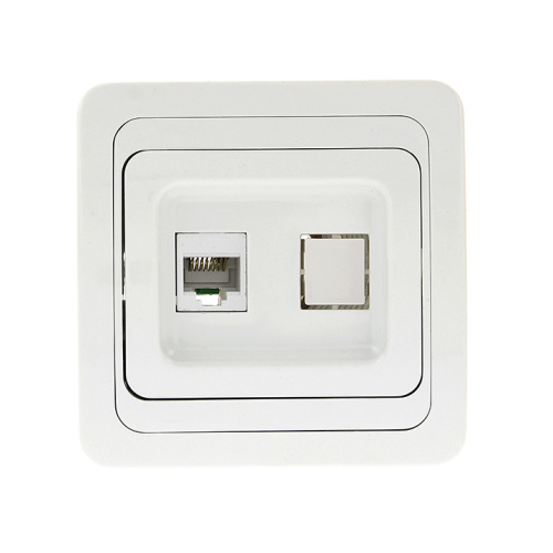 EKF Лондон Розетка компьютерная RJ45 белая (EEK01-035-10)