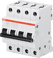 ABB Выключатель автоматический четырехполюсный 4А K S204M  (S204M K4)  (2CDS274001R0337)