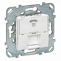 SCHNEIDER ELECTRIC UNICA Розетка телефонная 1хRJ12 в рамку белый (MGU5.493.18ZD)
