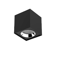 ВАРТОН Светильник светодиодный ДПО-20Вт IP20 1900Лм 4000К DL-02 Cube черный матовый  (V1-R0-T0360-20000-2002040)