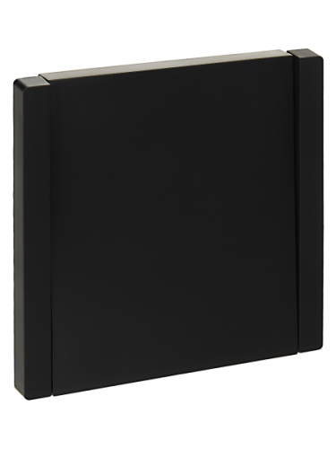 IEK FORTE&PIANO Выключатель 1-клавишный проходной 10А FP103 черный  (FP-V12-0-10-1-K02)