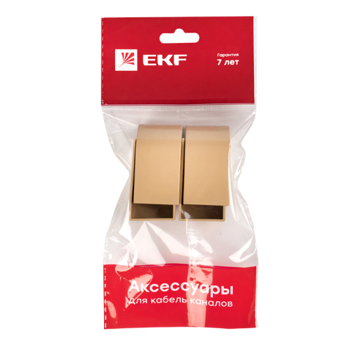 EKF Заглушка  (25х25)  (4 шт) Plast под светлое дерево (ecl-25-25x4) фото 4
