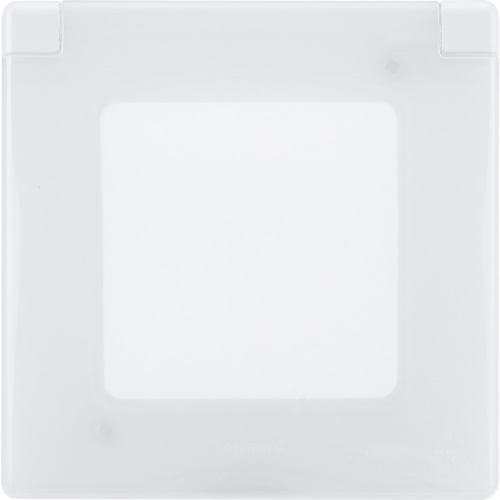 LEGRAND INSPIRIA Рамка с защитной крышкой IP44 IK 07   для скрытого монтажа 1 механизма  , степень пылевлагозащиты IP44, степень ударопрочности IK07, цвет &quot;Белый&quot; (673920)