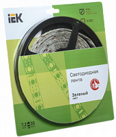 IEK Лента светодиодная LEDх30/м 5м 7.2w/m 12в IP65 зеленый (LSR2-5-030-65-1-05)