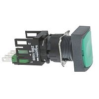 SCHNEIDER ELECTRIC Кнопка 16мм зеленая с возвратом квадратная (XB6DA35B)