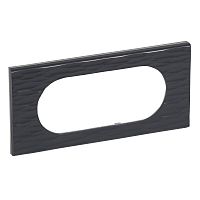 LEGRAND Рамка, 4/5 модулей, Corian, черный рифленый (069025 )