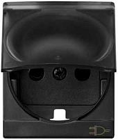 SIMON Накладка со шторками и крышкой на 75432-, 75464-69, S82C, графит (82090-58)