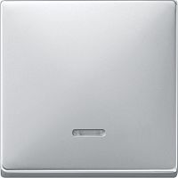 SCHNEIDER ELECTRIC Клавиша с окошком для светоиндикатора алюминий (MTN438060)