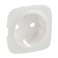 LEGRAND Valena ALLURE Лицевая панель для силовой розетки 2К+З с зажимами 6кв мм Жемчуг (755259 )