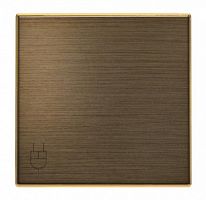 ABB Накладка для розетки SCHUKO с крышкой, серия SKY, цвет античная латунь  (8588.1 OE)  (2CLA858810A1201)