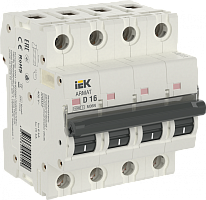 IEK ARMAT Выключатель автоматический четырехполюсный D 16А M06N (AR-M06N-4-D016)