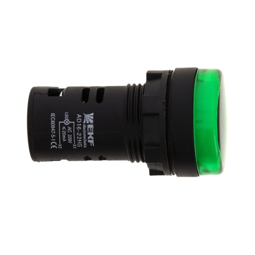 EKF Лампа AD16-22HS LED матрица 22мм зеленый (ledm-ad16-g) фото 3