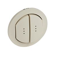 LEGRAND Celiane Лицевая панель переключателей 2x067001/31 IP44 слоновая кость (067824 )