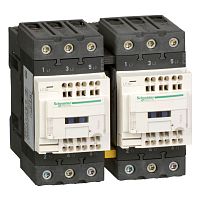 SCHNEIDER ELECTRIC Пускатель магнитный 40А катушка управления 220В AC реверсивный 1НО+1НЗ (LC2D40A3M7)