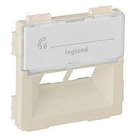 LEGRAND Valena LIFE Лицевая панель для информационных розеток Rutenbeck двойная Слоновая кость (755381 )