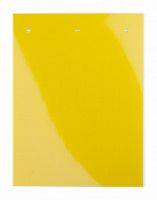 DKC Табличка полужесткая. Клейкое основание. ПВХ-0,5. Желтая  (77 шт на 1 листе) (TAS159AY)