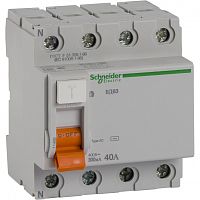 SCHNEIDER ELECTRIC Выключатель дифференциального тока  (УЗО) 4п 40А 300мА ВД63 АС (11465)
