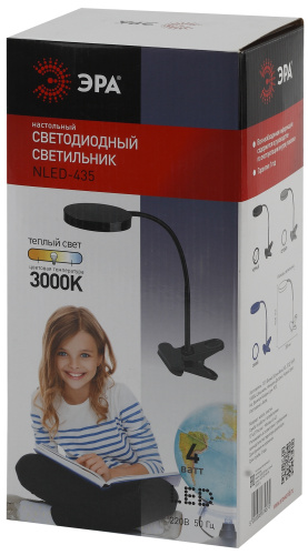 ЭРА NLED-435-4W-BK Светильники настольные  наст.светильник NLED-435-4W-BK черный (Б0004477) фото 3