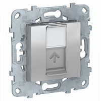 SCHNEIDER ELECTRIC Розетка UNICA NEW компьютерная RJ45 одиночная категория 6 UTP бежевый (NU541544)