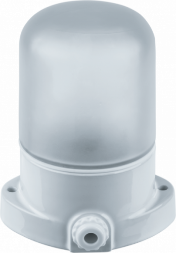 NAVIGATOR Светильник НПП-60w термостойкий для сауны и бани прямое основание белый IP54 (61509 NBL-SA1) (20707)