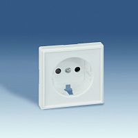 SIMON Накладка розетки с заземлением, Scudo, белый (2705041-030)