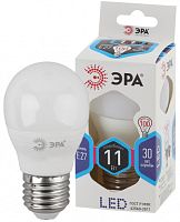 ЭРА Лампа светодиодная  LED P45-11W-840-E27  (диод, шар, 11Вт, нейтр, E27) (Б0032989)