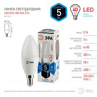 ЭРА Лампа светодиодная LED B35-5W-840-E14  (диод, свеча, 5Вт, нейтр, E14  (10/100/3500)  (Б0018872)