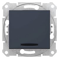 SCHNEIDER ELECTRIC Sedna Выключатель два положения с индикатором графит (SDN0201170)
