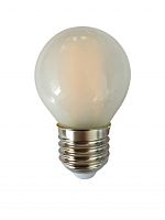 JAZZWAY Лампа сетодиодная декоративная LED 6w E27 3000K шар матовый филамент 230/50  (5021129)