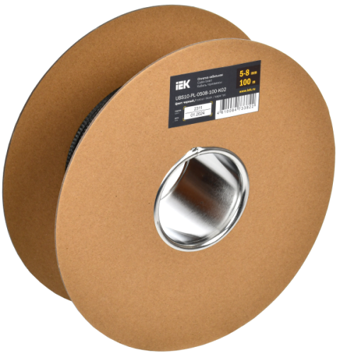 IEK Оплетка кабельная 5-8мм полиэстер 100м черная  (UBS10-PL-0508-100-K02)