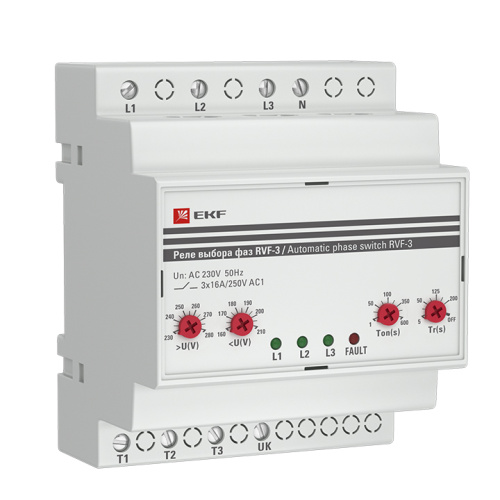 EKF Реле выбора фаз РВФ-3 PROxima (RVF-3) EKF Реле выбора фаз РВФ-3 PROxima (RVF-3)