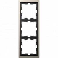 SCHNEIDER ELECTRIC Рамка трехпостовая D-Life никель SD (MTN4030-6550)