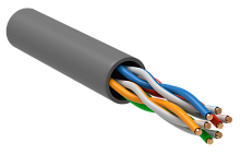 IEK Витая пара U/UTP кат 5E 4х2х0.52 solid PVC серый 305м РФ/Т (LC1-C5E04-111-T-P-R)
